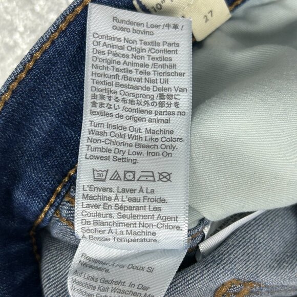 Madewell Jeans Womens 27 Roadtripper Skinny 10" High Rise Supersoft Blue Stretch - Picture 15 of 16